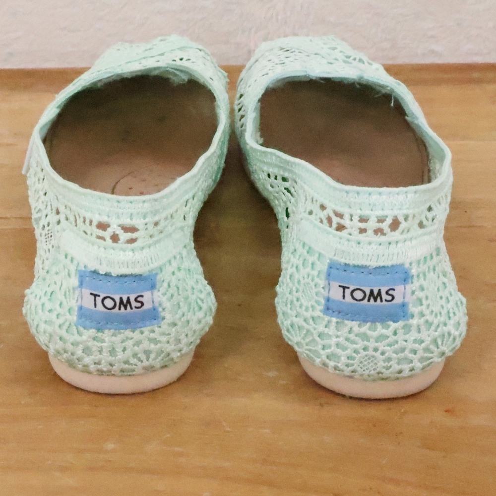 Toms Mint Crochet Slip-On Espadrilles - Picture 5 of 7